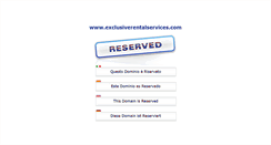 Desktop Screenshot of exclusiverentalservices.com