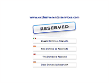 Tablet Screenshot of exclusiverentalservices.com